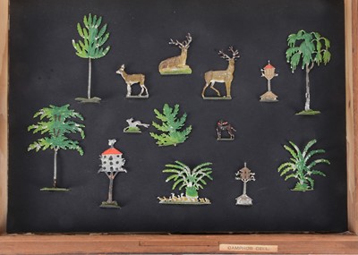 Lot 311 - An early, 19th century German lead ‘flats’ parkland scene