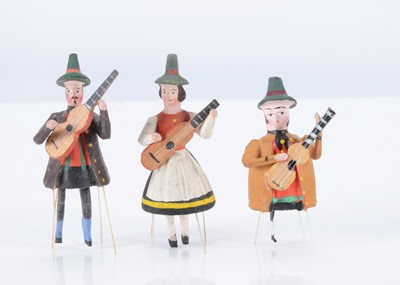 Lot 316 - Three 19th century German bristle toys
