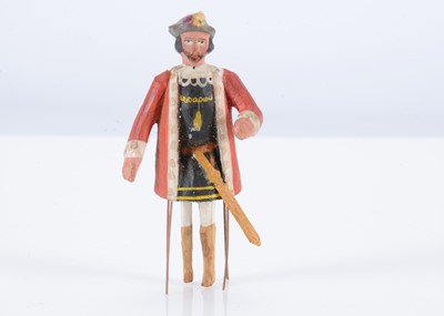 Lot 318 - A larger 19th century German bristle toy king