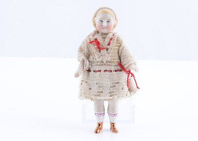 Lot 351 - An 19th century Alt, Beck & Gottschalk bisque Frozen Charlotte