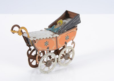 Lot 385 - A Georg Fischer Penny Toy baby carriage