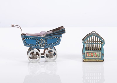 Lot 386 - A Georg Fischer Penny Toy dolls’ house baby carriage