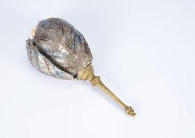Lot 421 - An unusual hand held pop-out toy of a chef in a tulip flower, circa 1900