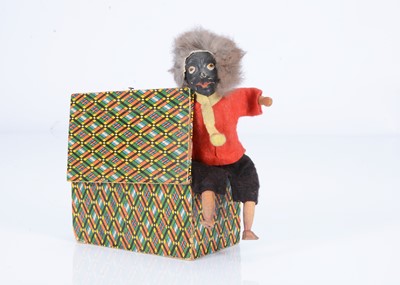 Lot 429 - An early 20th century German black man Jack in the box