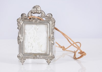 Lot 443 - A late 19th century German pewter dolls’ house lithophane picture