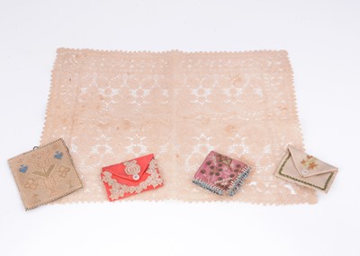 Lot 458 - A late 19th century miniature sampler on card