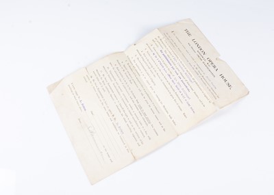Lot 368 - Oscar Hammerstein/ Signed Contract
