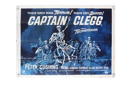 Lot 398 - Captain Clegg (1962) UK Quad Poster