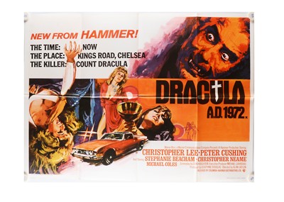 Lot 412 - Dracula AD 1972 (1972) UK Quad Poster