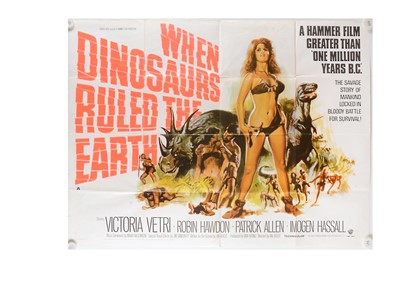 Lot 417 - When Dinosaurs Ruled The Earth (1970) UK Quad Poster