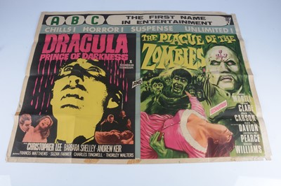 Lot 419 - Dracula Prince Of Darkness / The Plague Of The Zombies UK Quad Poster