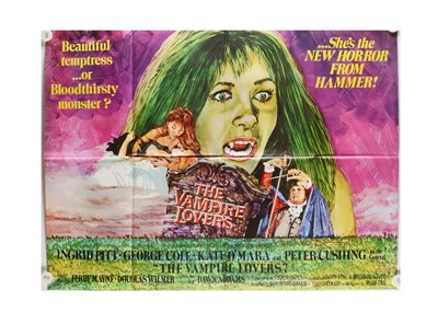 Lot 423 - The Vampire Lovers (1970) UK Quad Poster