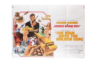 Lot 429 - The Man With The Golden Gun (1974) / James Bond UK Quad poster