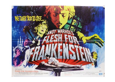 Lot 431 - Flesh For Frankenstein (1974) UK Quad Poster