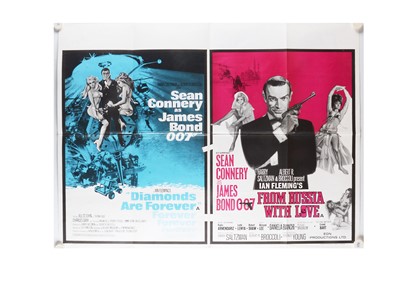Lot 438 - James Bond / Diamonds are Forever / From Russia With Love Quad Poster