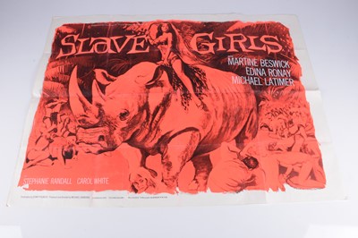 Lot 443 - Slave Girls (1967) UK Quad Poster