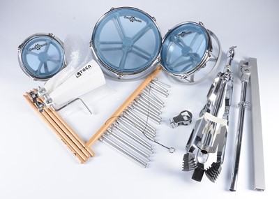 Lot 505 - Triple Toms / Cow Bells / Chime Bars / Drum Sticks