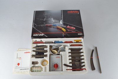 Lot 1 - Marklin Mini Club Z Gauge Electric Freight Set and Additional Track (Qty)