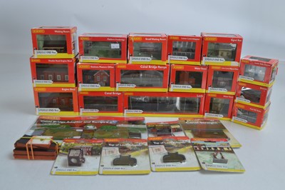Lot 6 - Hornby N Scale Lyddle End Trackside/Train Station and Canal Buildings and Accessories (25)