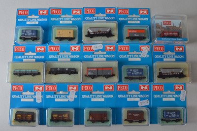 Lot 8 - Peco N Gauge Goods Wagons (15)