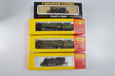 Lot 28 - N Gauge BR Steam Locomotives (4)