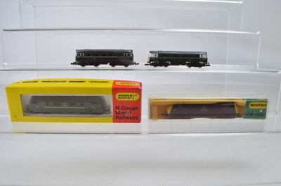 Lot 31 - Hornby Minitrix and Graham Farish N Gauge BR Diesel Locomotives (4)
