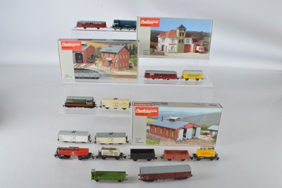 Lot 42 - TT Gauge Diesel Locomotives Freight Stock and Trackside Kits (18)
