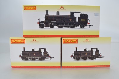 Lot 75 - Hornby (China) boxed 00 Gauge BR lined black Adams Radial 4-4-2T and two Terrier 0-6-0T Tank Locomotives (3)