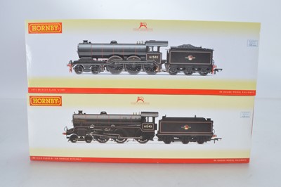 Lot 77 - Hornby (China) boxed 00 Gauge BR lined black late crest Class B1 and Class B12 Locomotives and Tenders (2)