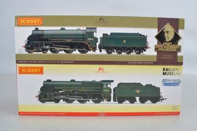 Lot 100 - Hornby (China) boxed 00 Gauge BR green Lord Nelson and N15 Class Locomotives and Tenders (2)