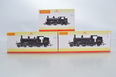 Lot 103 - Hornby (China) boxed 00 Gauge BR black pair of Adams Radial Tanks and Wainwright H Class Tank (3)