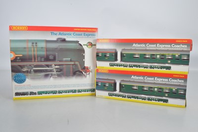 Lot 115 - Hornby (China) boxed 00 Gauge Atlantic Coast Express Train Pack and two additional triple Coach Packs (3)