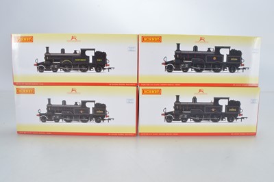 Lot 145 - Hornby (China) boxed 00 Gauge SR and BR black Adams Radial 4-4-2T Engines (4)