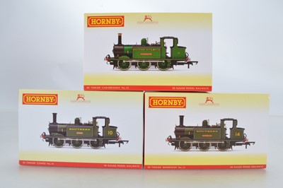 Lot 147 - Hornby (China) boxed 00 Gauge SR and BR green Isle of Wight Terrier Class 0-6-0 Tank Engines (3)