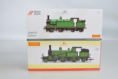 Lot 155 - Hornby (China) boxed 00 Gauge LSWR green Adams Radial and M7 Tank Engines (2)