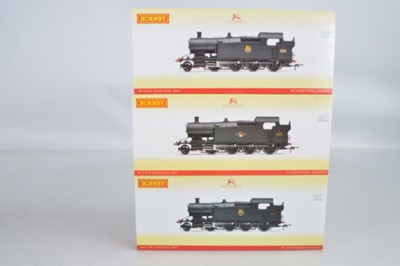Lot 156 - Hornby (China) boxed 00 Gauge BR ex GWR black Class 42XX  2-8-0 Tank Locomotives (3)