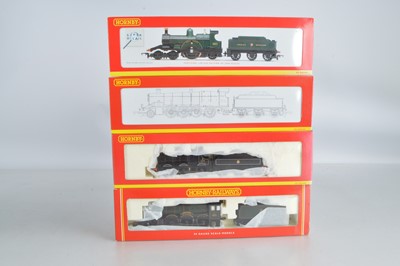 Lot 160 - Hornby (China) boxed 00 Gauge GWR green 'Lorna Doone' and  BR ex GWR black and green Locomotives and Tenders (4)