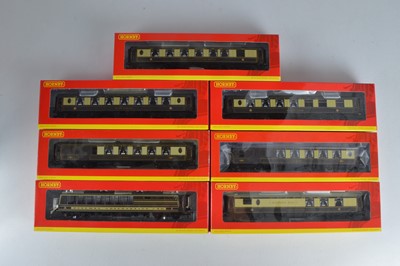 Lot 206 - Hornby (China) boxed 00 Gauge chocolate and cream Pullman Cars including Daffodil Bar and Observation Car (7)