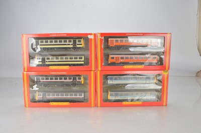 Lot 207 - Four Hornby (China) boxed 00 Gauge Class 142 Pacer Railbus 2- Car Units (4 packs)