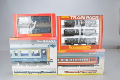 Lot 208 - Hornby (China and Margate) boxed 00 Gauge BR Sprinter 2- Car and BR Class 110 2 and 3-Car Diesel Multiple Units (4)