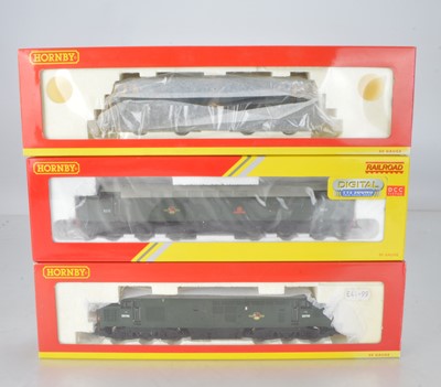 Lot 216 - Hornby (China) boxed 00 Gauge Class 35 and 37 and 40 green and blue Diesel Locomotives (3)