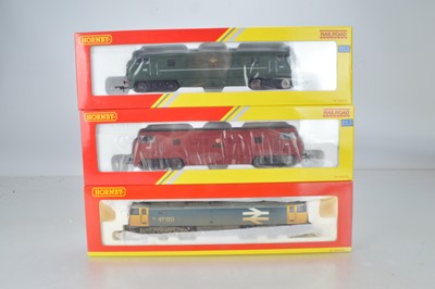 Lot 217 - Hornby (China) boxed 00 Gauge BR Class 42 and  47  Diesel Locomotives (3)