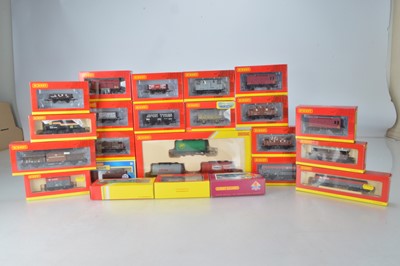 Lot 227 - Hornby (China) boxed 00 Gauge Goods Rolling Stock including Tank wagon Triple pack various Vans Private Owners Wagons and Guards Vans (23 boxes, 25 wagons)