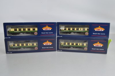 Lot 247 - Four Bachmann boxed 00 Gauge West Highland line green and cream Coaches (4)