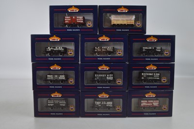 Lot 256 - Bachmann for Buffers of Axminster boxed 00 Gauge Ltd Ed set of 11 West County Private Owners Open wagons including one Van (11)