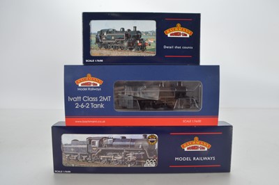Lot 266 - Bachmann boxed 00 Gauge BR black Ivatt and Standard Class  Tank and Tender Locomotives (3)