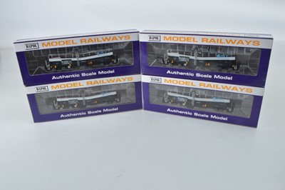 Lot 298 - Dapol OO Gauge Silver Bullet Bogie Tank Wagons (4)
