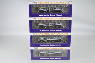 Lot 300 - Dapol OO Gauge Silver Bullet Bogie Tank Wagons (4)