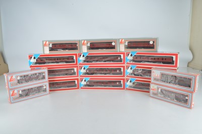 Lot 364 - Lima OO Gauge BR/LMS Maroon Coaches (16)