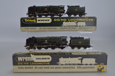 Lot 392 - Pair of Wrenn 00 Gauge boxed W2236 Dorchester Locomotives renamed with some repainting to 'Padstow' and '17 Squadron' (2)
